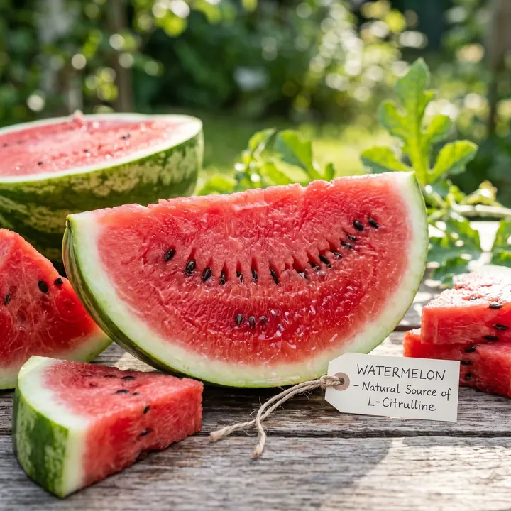Watermelon, the best-known food source of L-citrulline in Memoclear