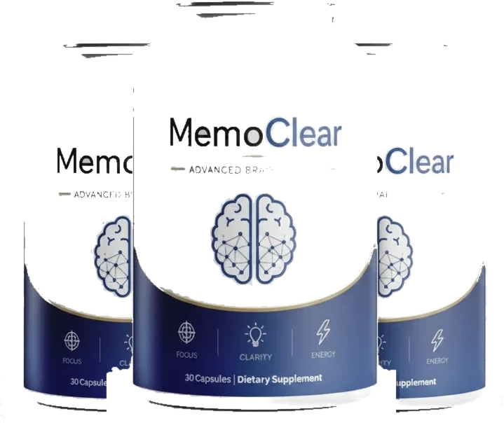 Memoclear 3-bottle brain support package